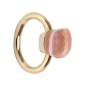 Preview: les bobos Ring mit Quarz, rosa, transparent