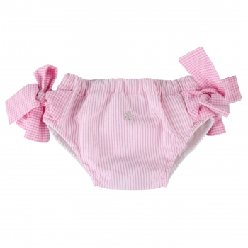 Puuper Baby Mädchen Schwimmwindel rosa mit Schleife